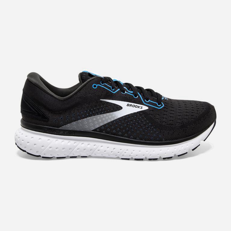 Brooks Glycerin 18 Mens Road Running Shoes - Black/Atomic Blue/White - Philippines (924183FAK)